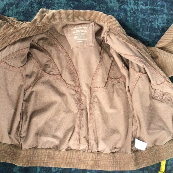 American Eagle Corduroy Jacket Small Oversized Fall - Picture 8 of 12